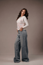 Pink Vest With Soft Details - hava